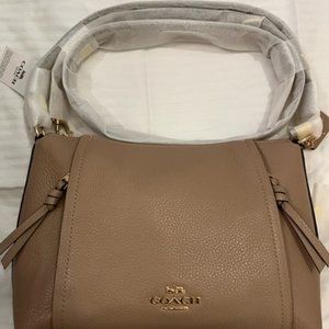 NWT Coach Small Marlon Shoulder Bag - Taupe
